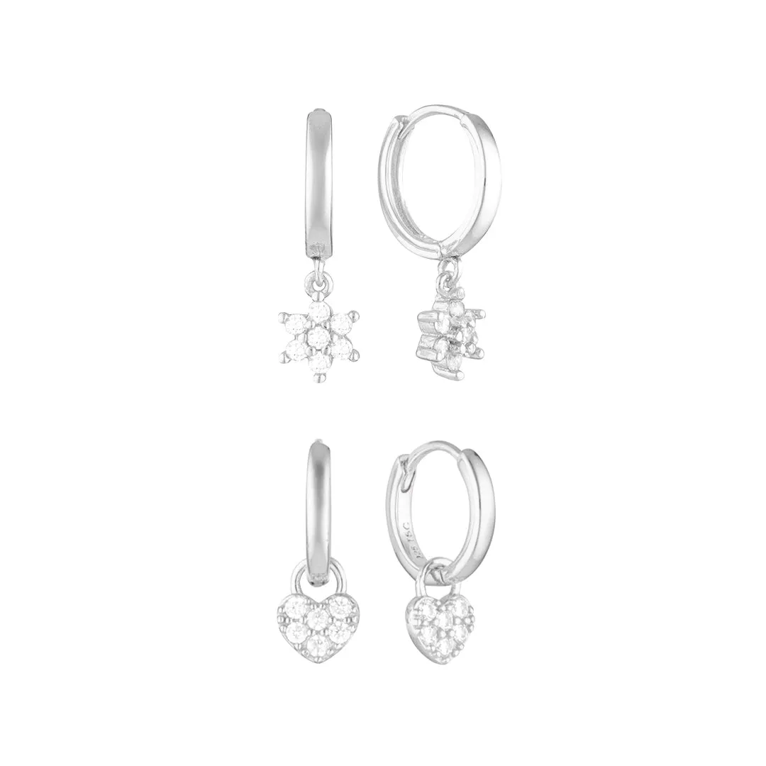 Esther Earring Set Silver