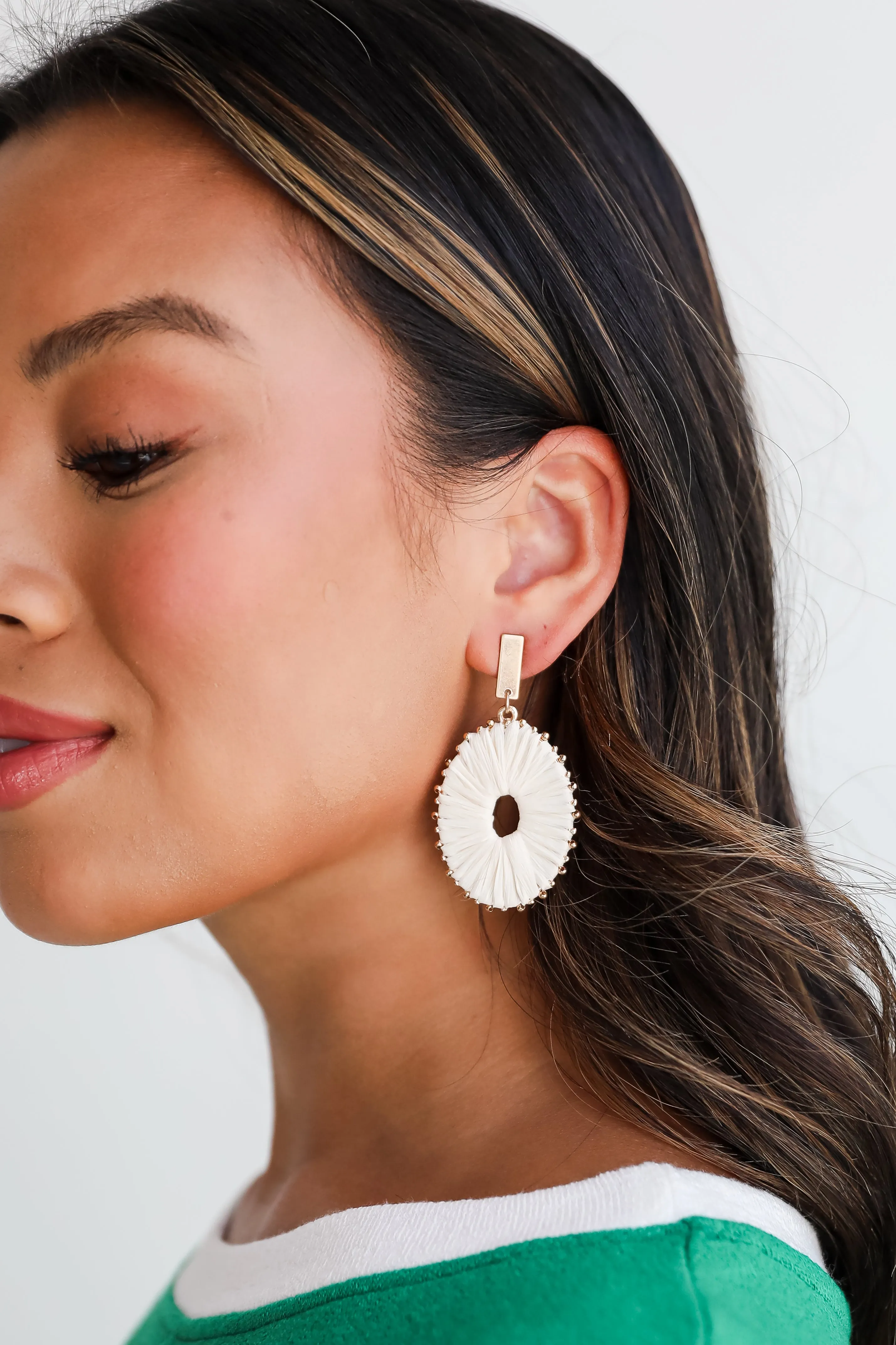 FINAL SALE - Aspen Straw Statement Earrings