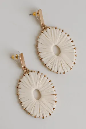 FINAL SALE - Aspen Straw Statement Earrings
