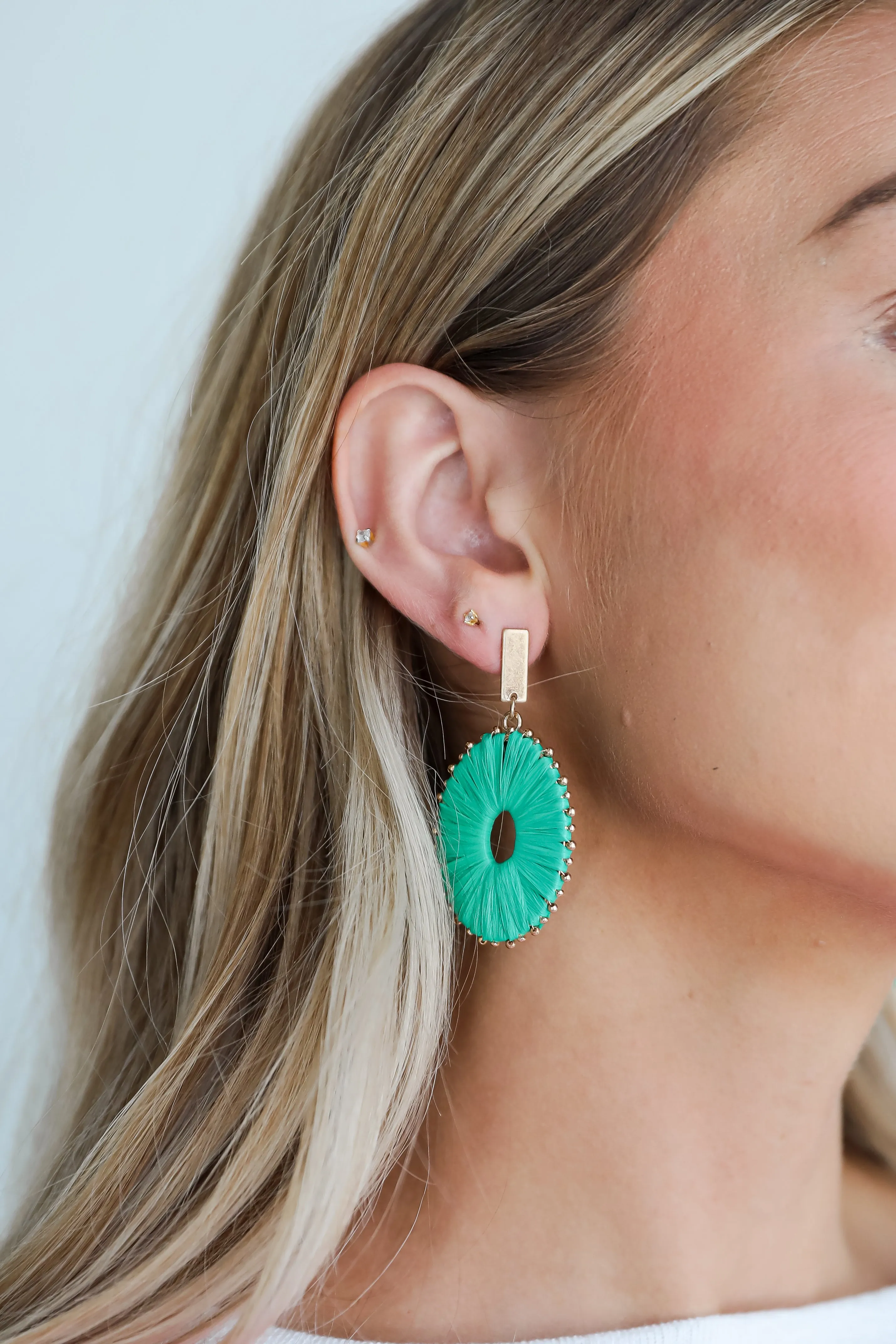 FINAL SALE - Aspen Straw Statement Earrings