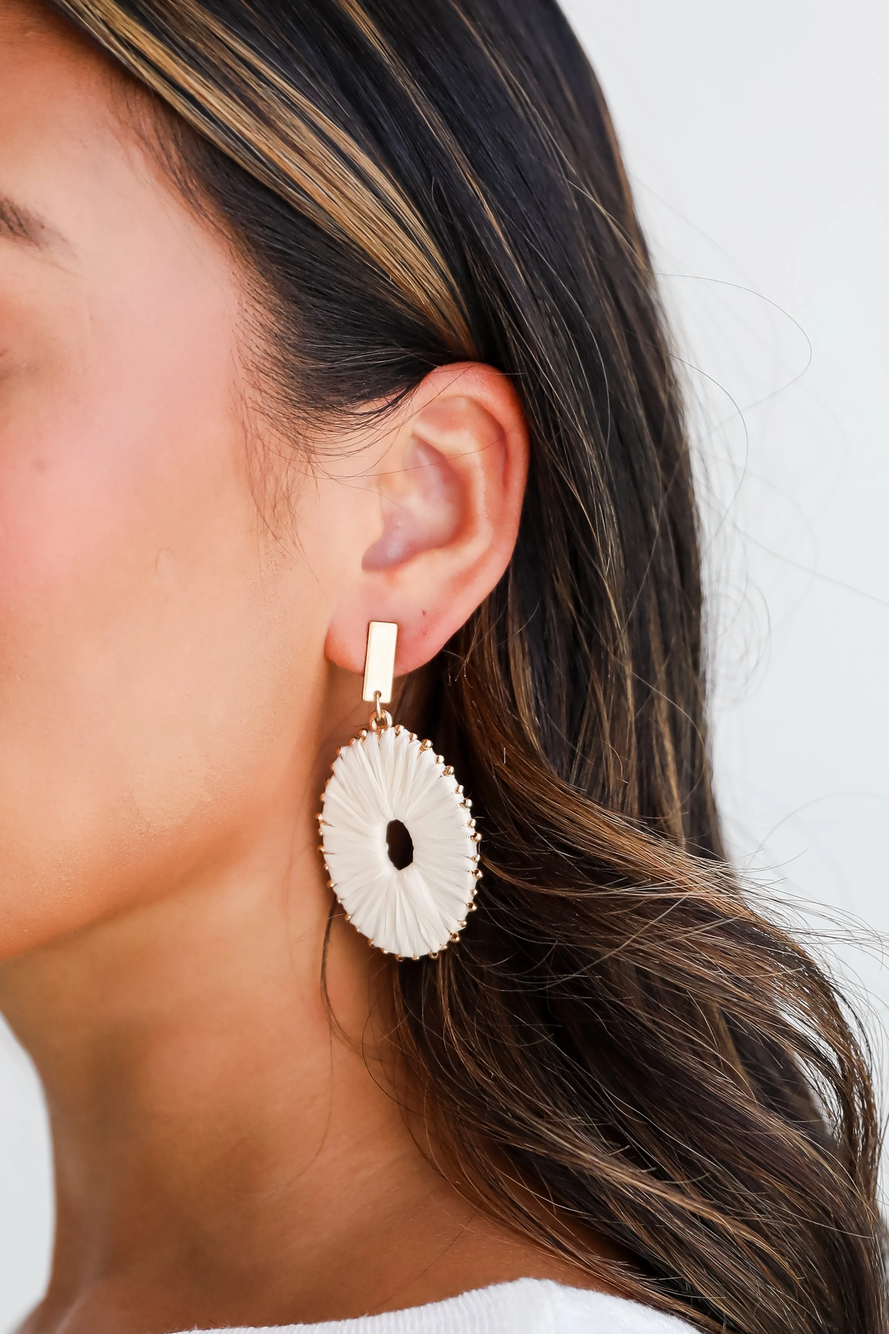 FINAL SALE - Aspen Straw Statement Earrings