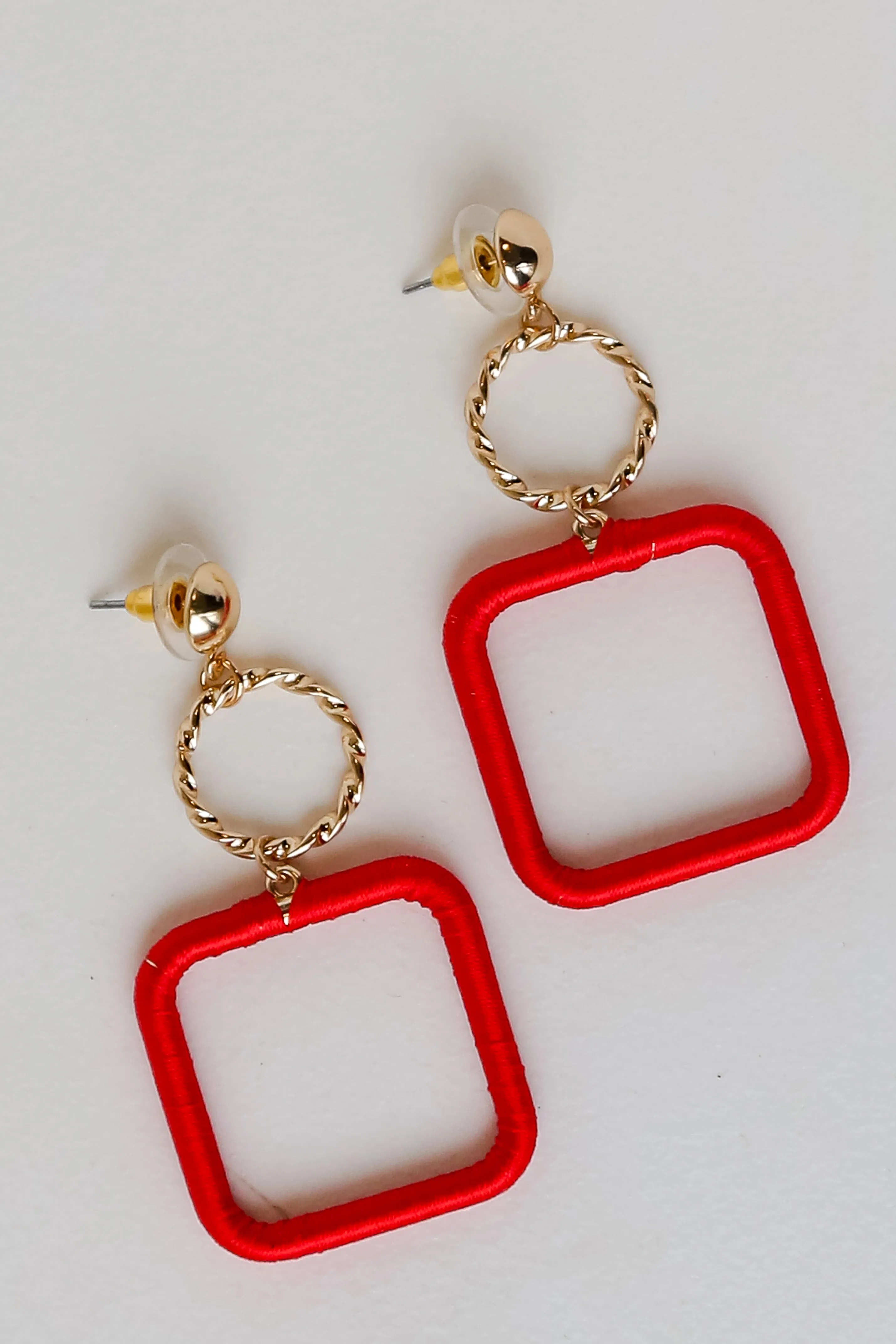 FINAL SALE - Jodie Red Drop Earrings