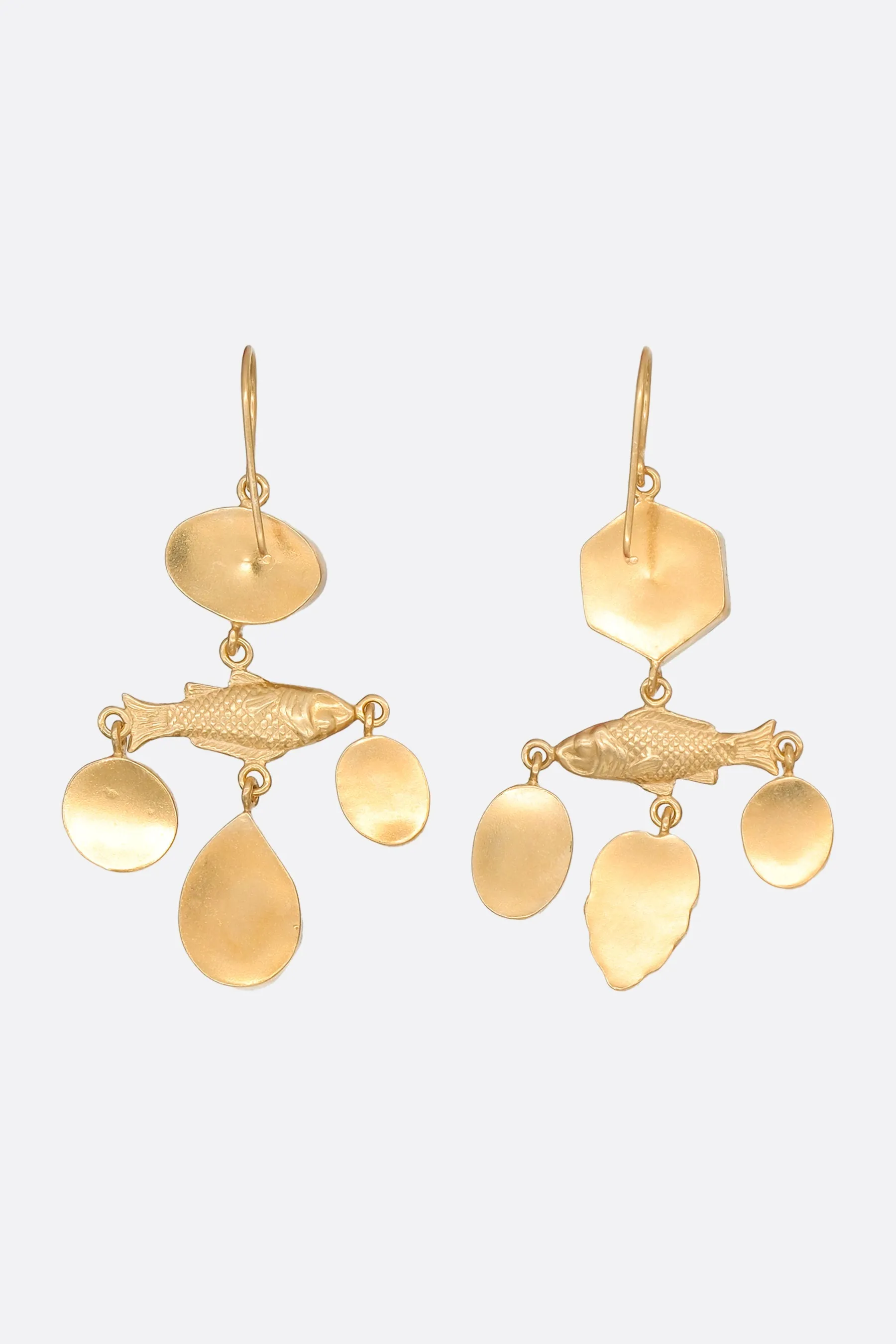 Fish Balance drop earrings