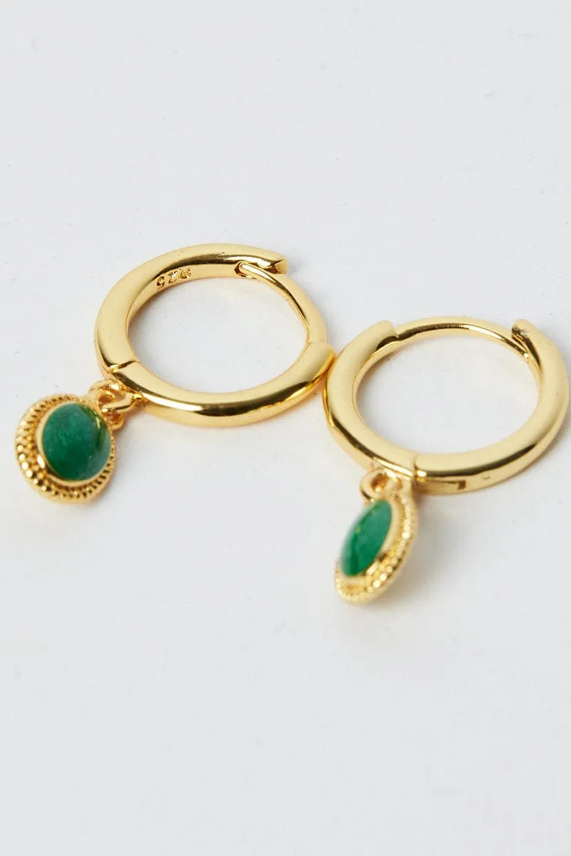 Gold Drop Earrings
