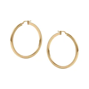 Hoopla Round Creole Earrings