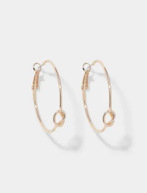 Kiara Knot Hoop Earrings