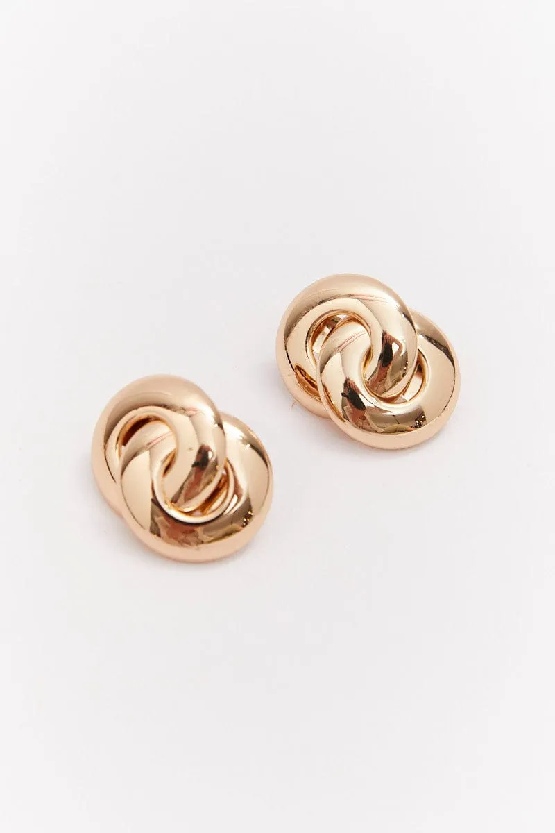 Linked Stud Earrings