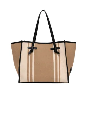 Marcella Terra Shoulder Bag with Bicolor Bands