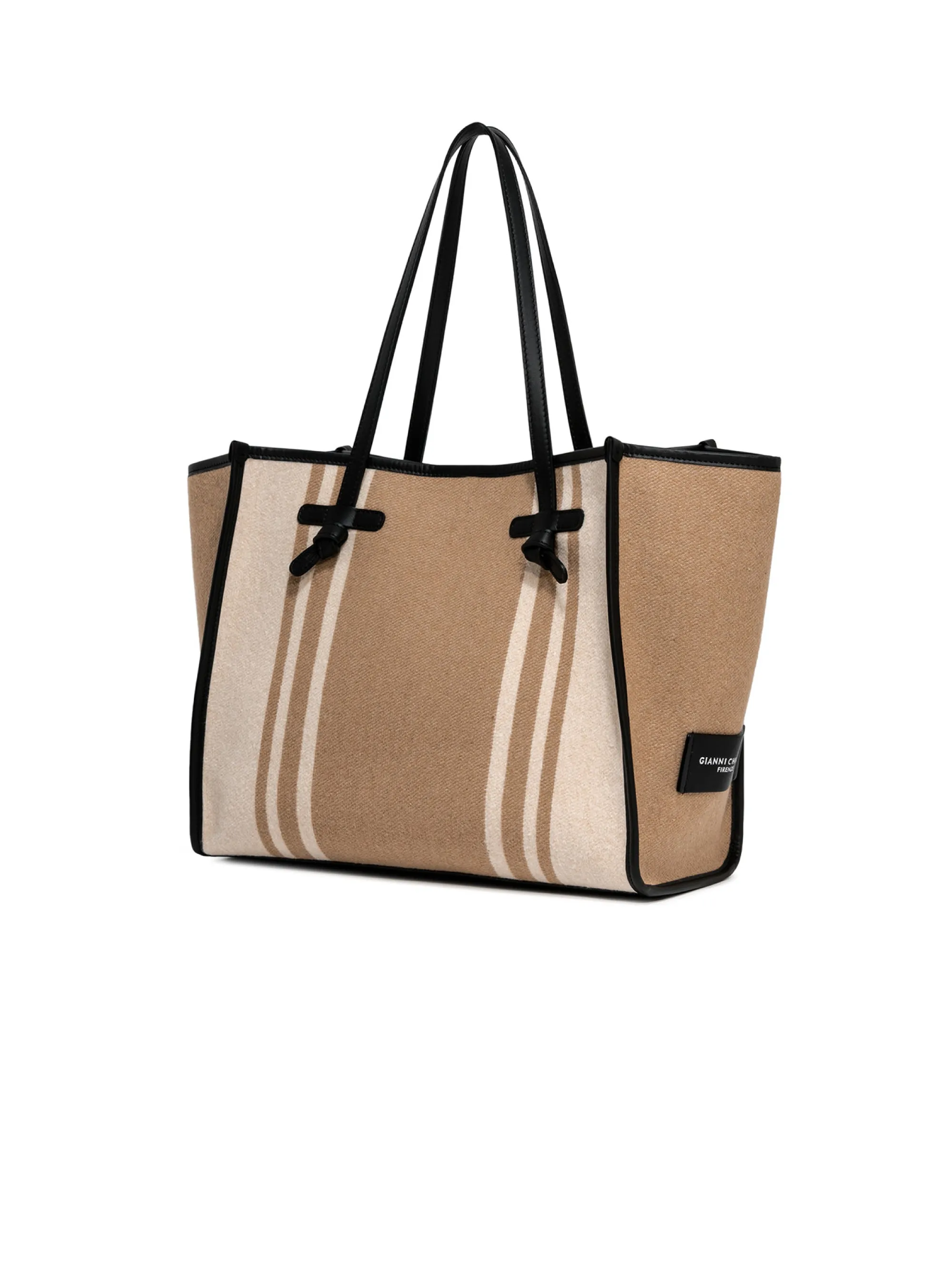 Marcella Terra Shoulder Bag with Bicolor Bands