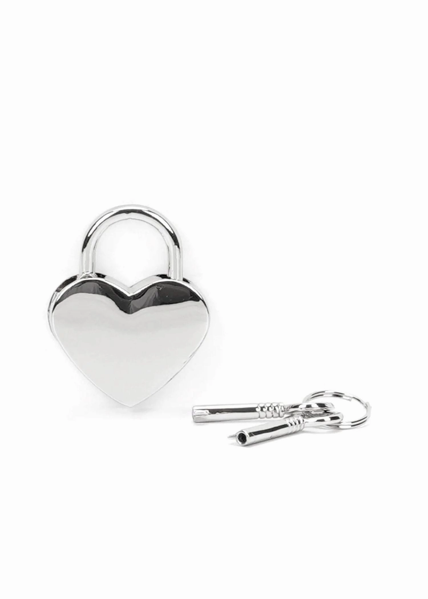 Padlock (Heart) - Silver