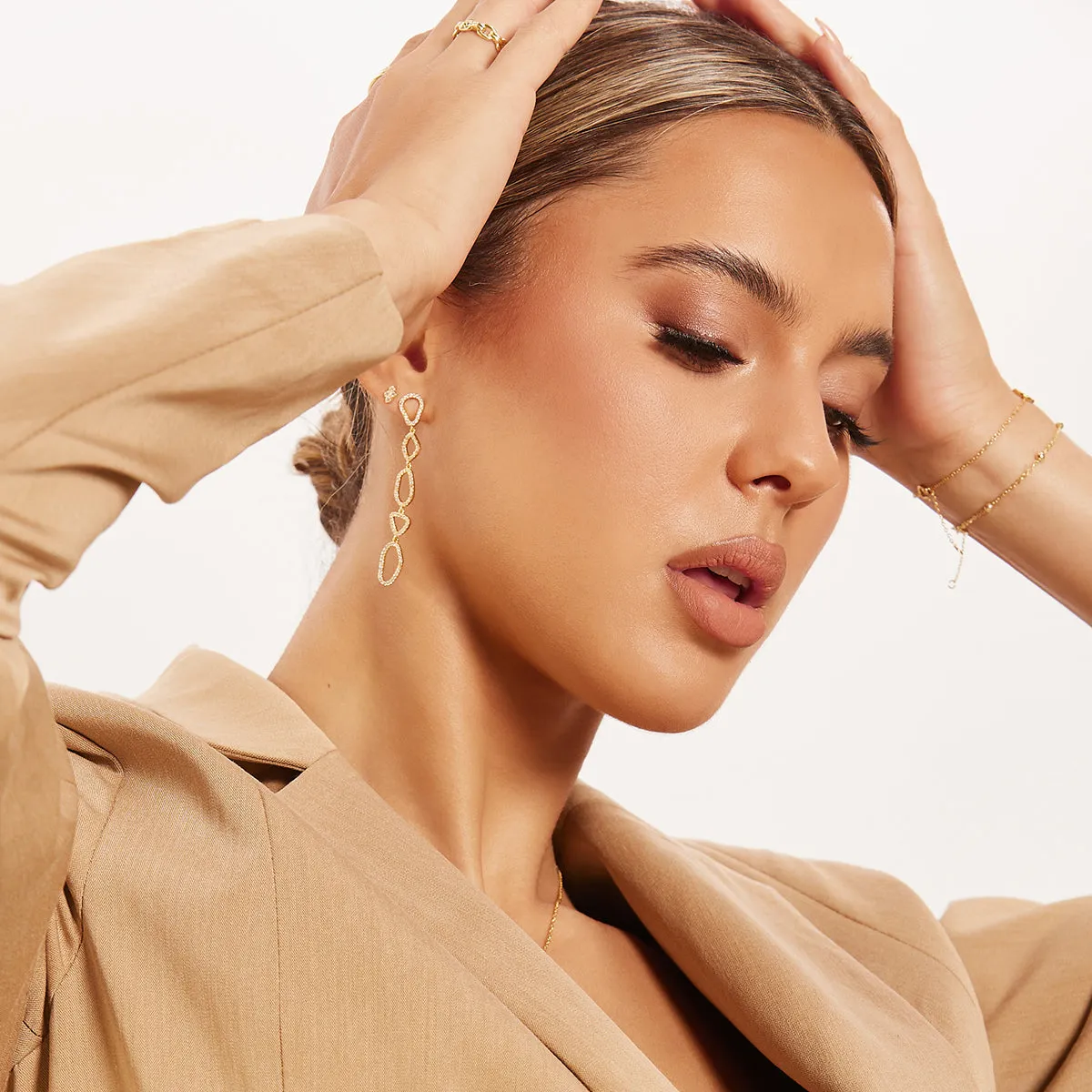 Paola Drop Earrings Gold