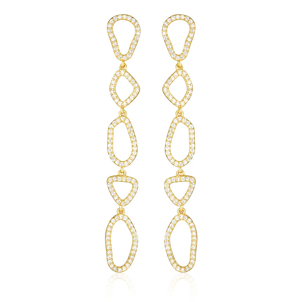Paola Drop Earrings Gold