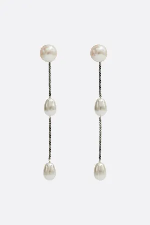 small pearl drop earrings