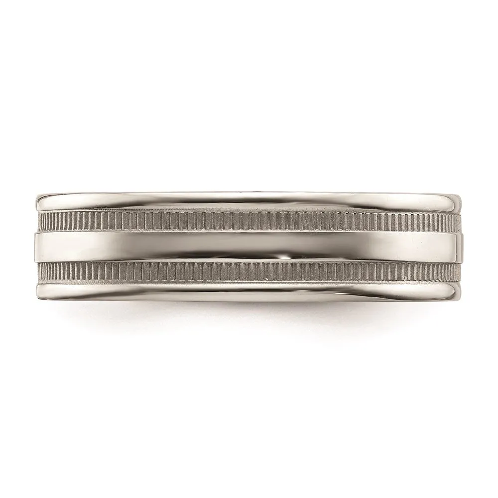 Stainless Steel Polished 6mm Band | SR674