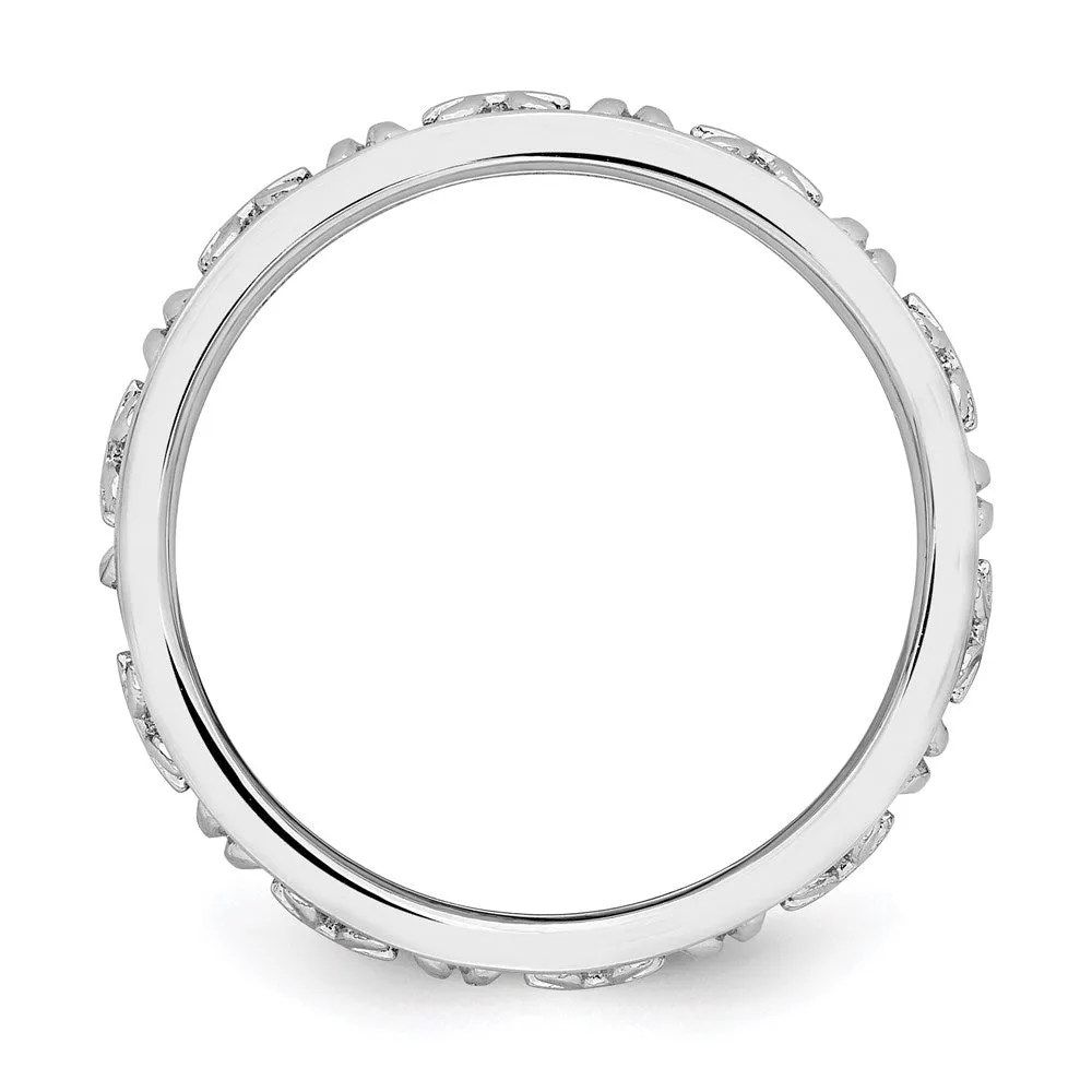Sterling Silver Stackable Expressions Pisces Zodiac Ring | QSK2023