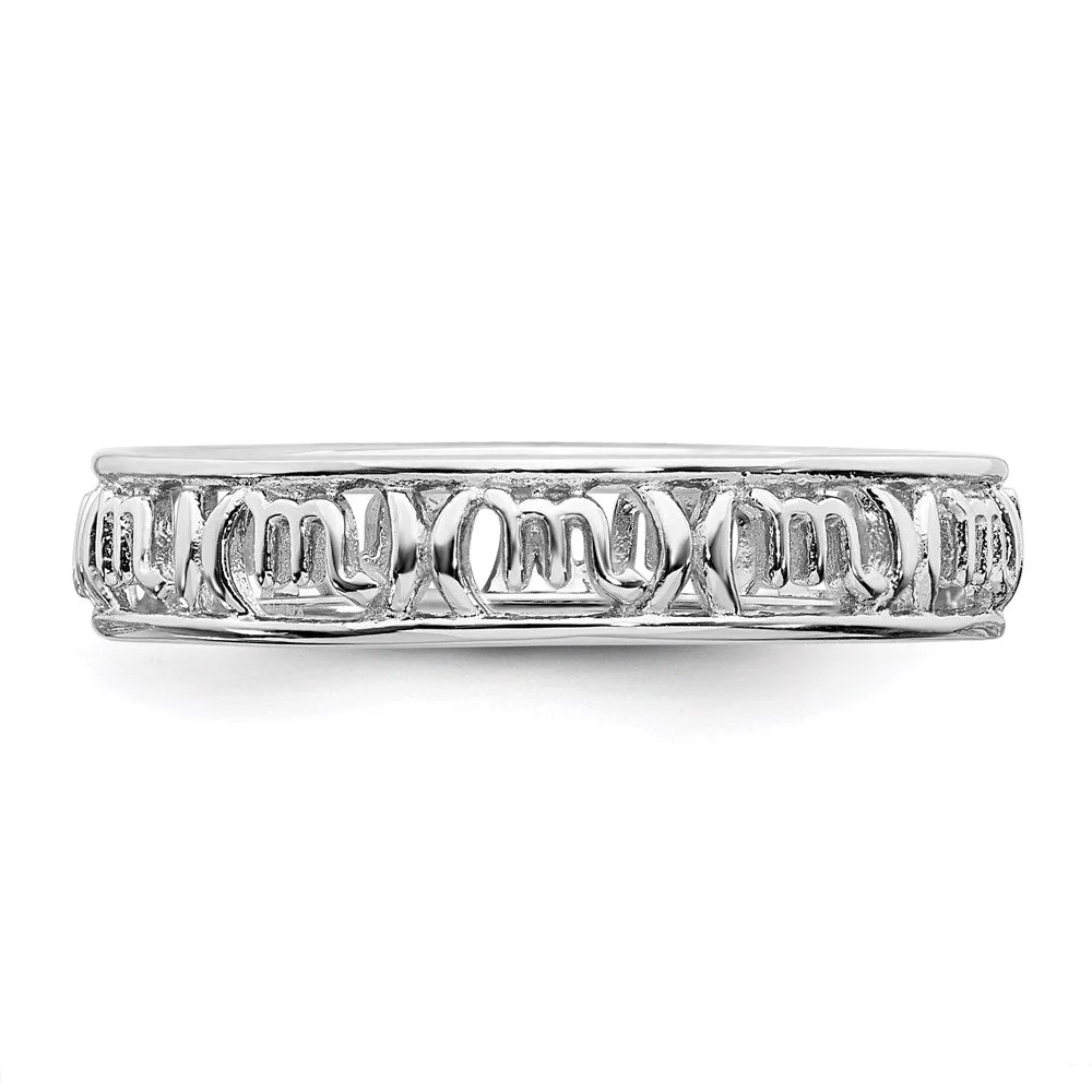 Sterling Silver Stackable Expressions Scorpio Zodiac Ring | QSK2021