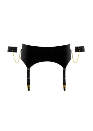 Tapage Nocturne Garter Belt with Bands (Black)