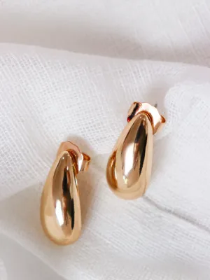 TEARDROP DOME EARRINGS