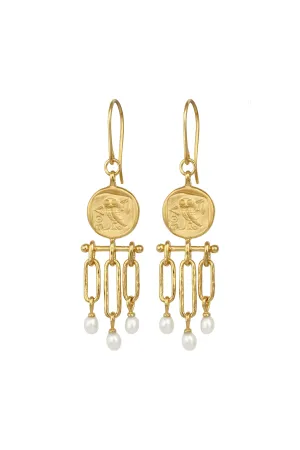 Temple Of The Sun Palas Earring - Gold