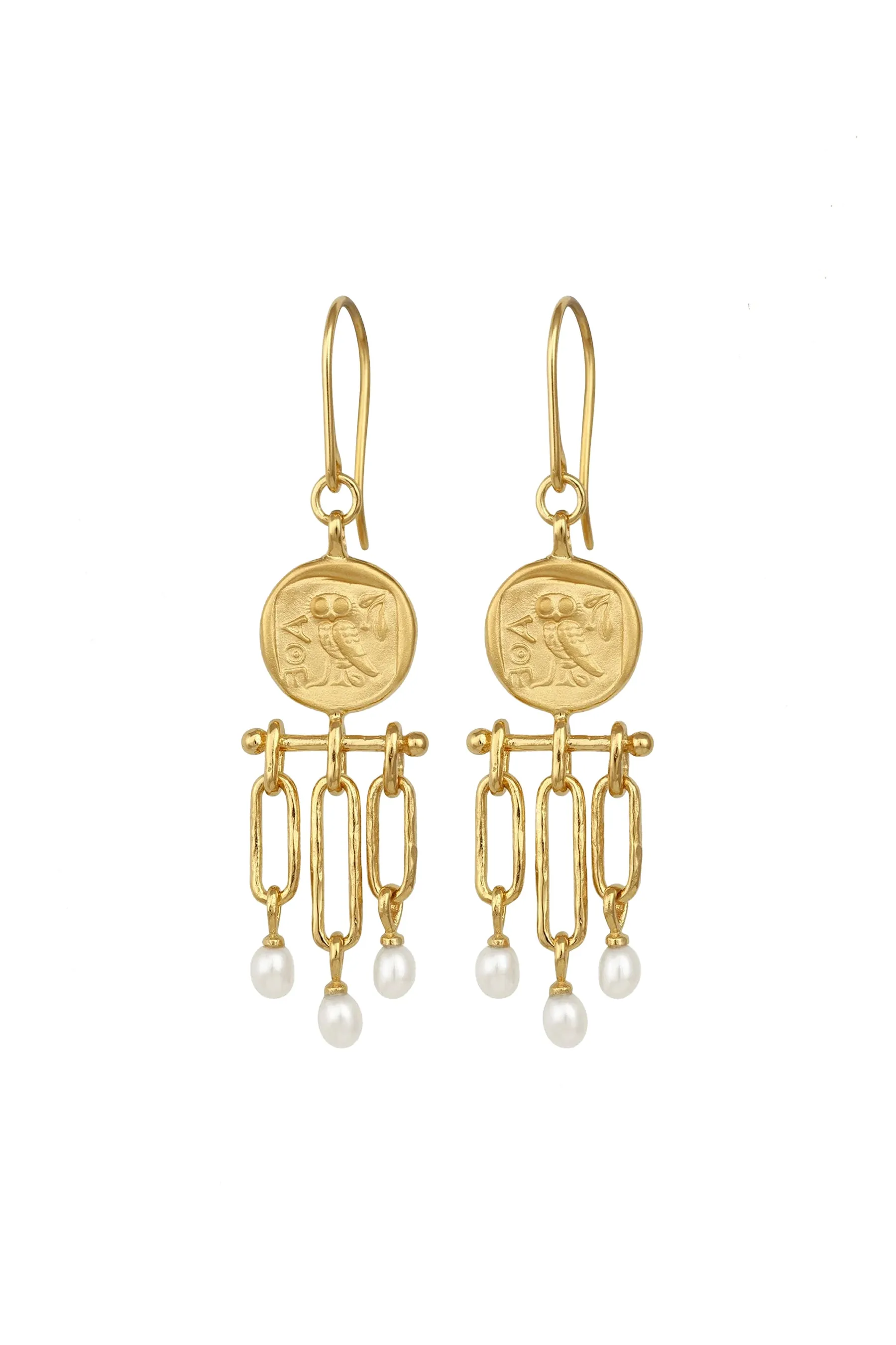 Temple Of The Sun Palas Earring - Gold