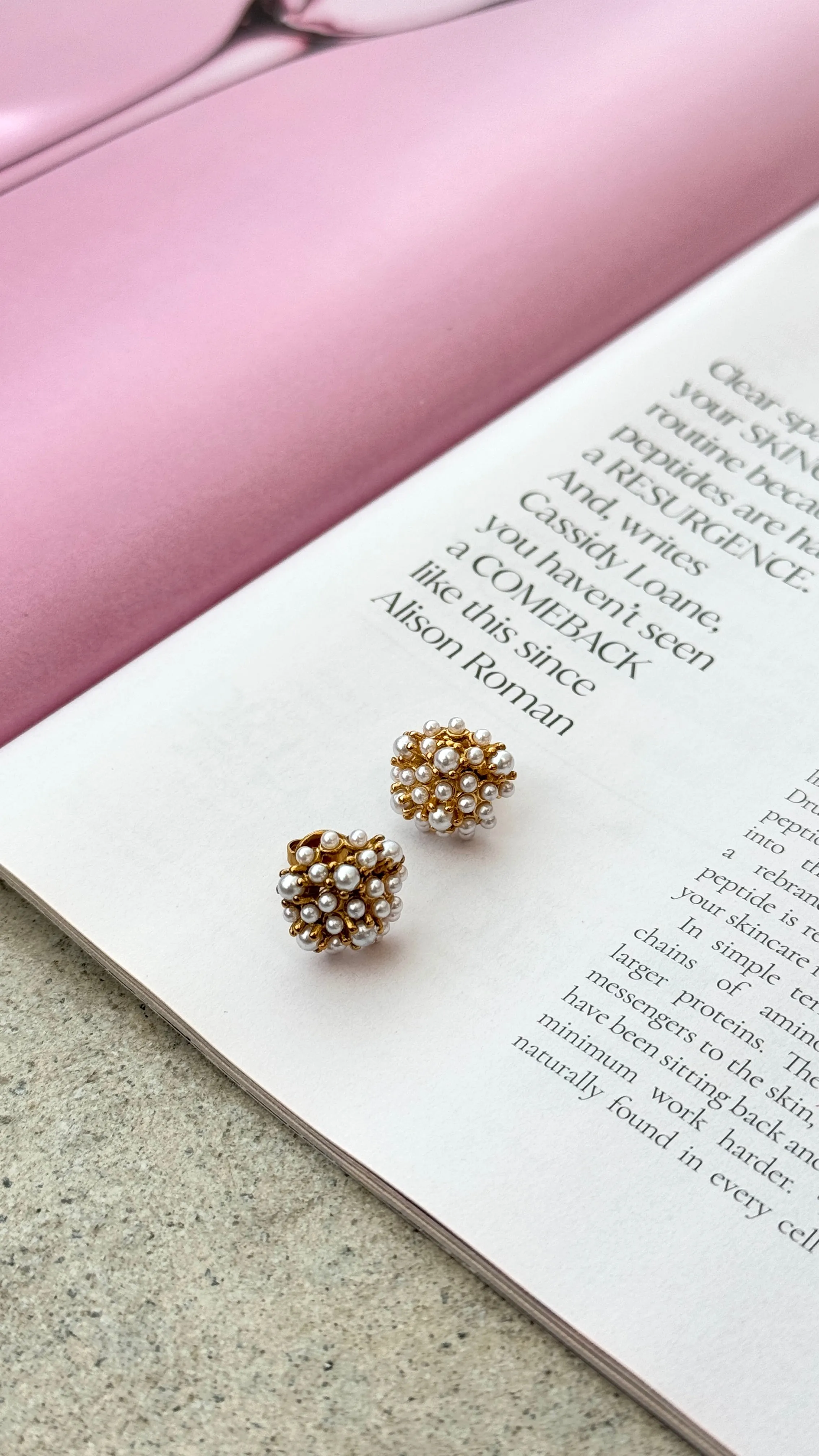 Yatima 18K Gold Earrings - Gold / Pearl