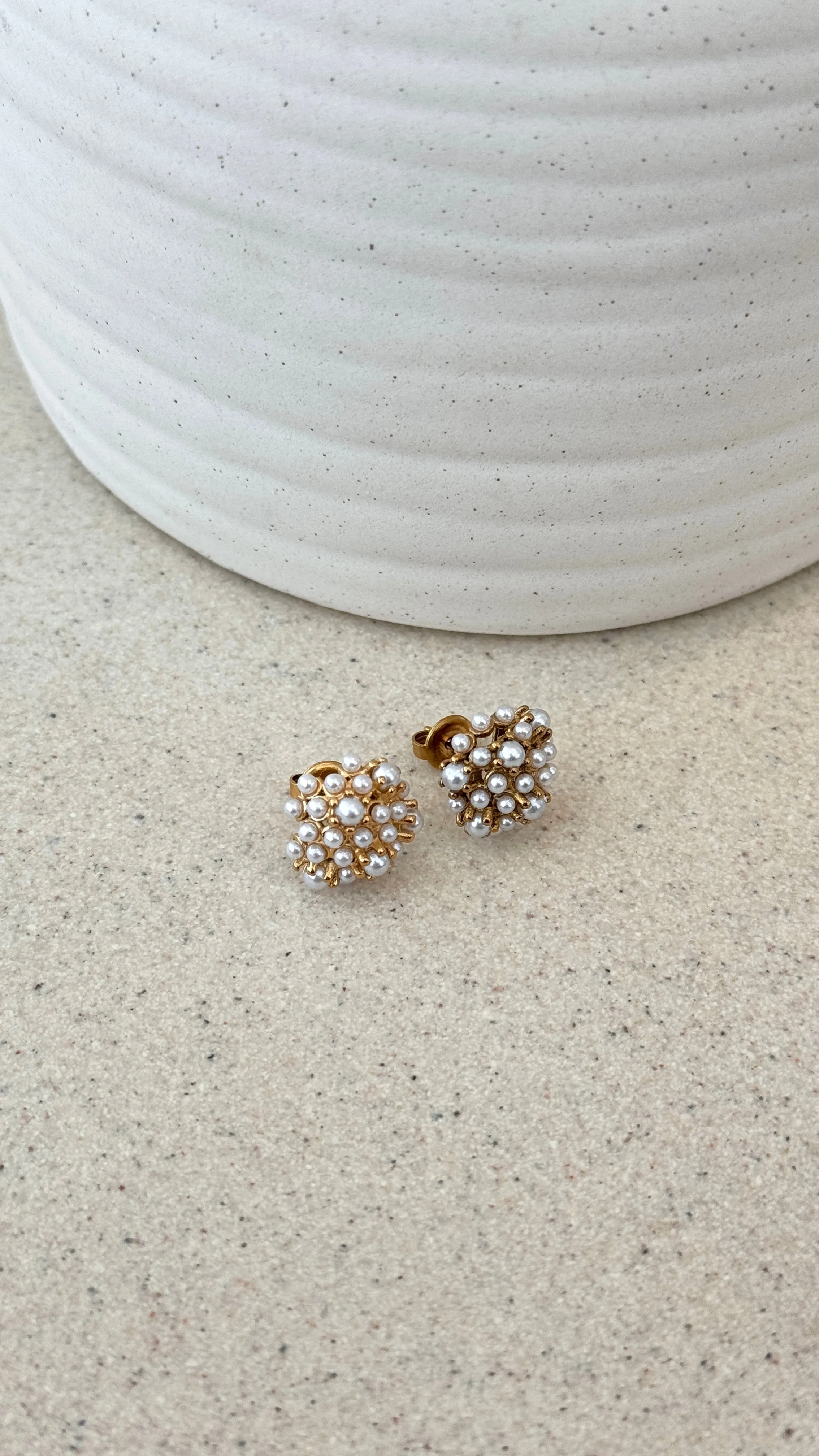 Yatima 18K Gold Earrings - Gold / Pearl